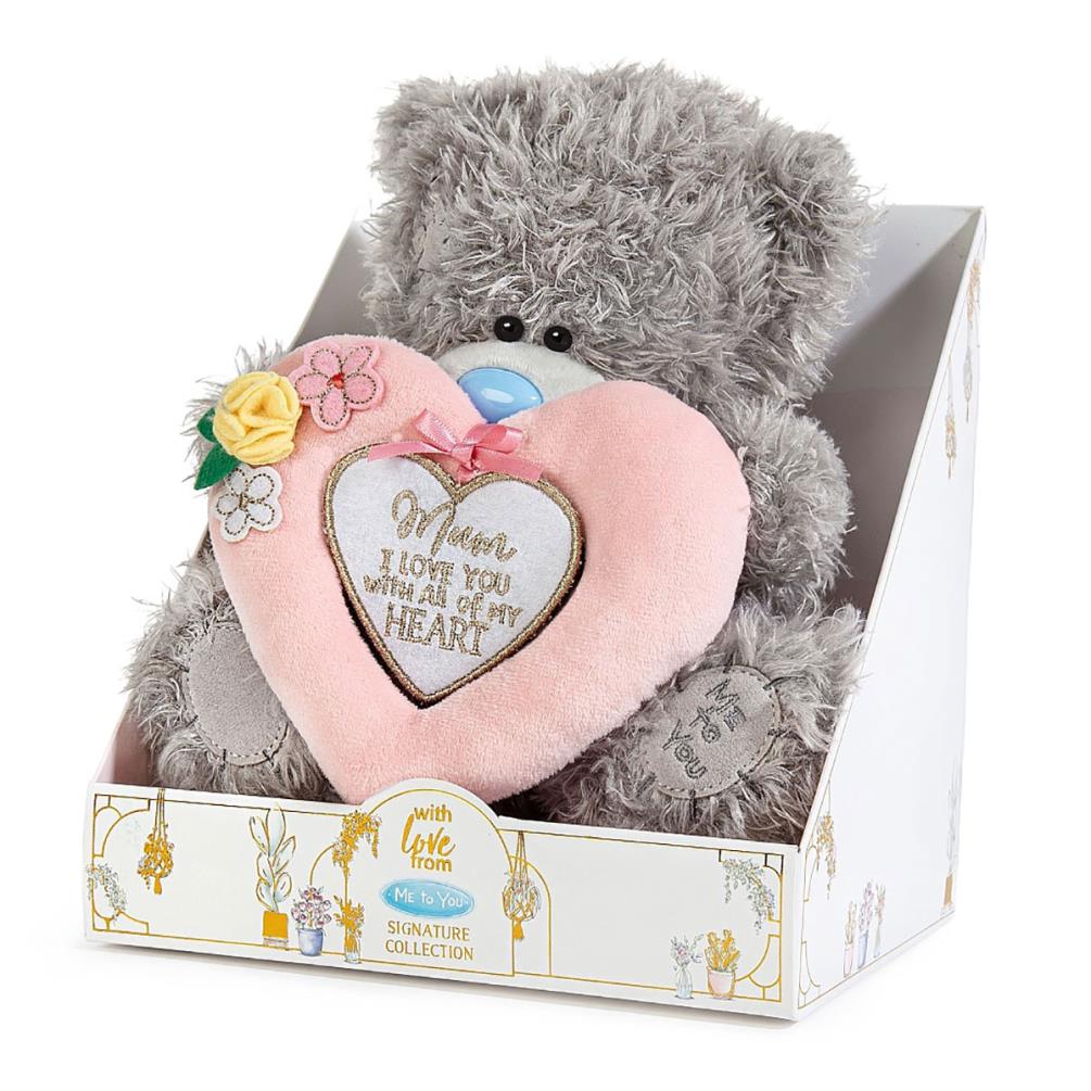 9" Floral Mum Heart Me to You Bear Extra Image 1